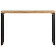 |8064Console industriel - Table console Table d'appoint Armoire console Table de Salon 120x35x76 cm Bois de manguier solide et acie-2