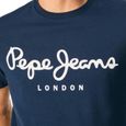 T-shirt Marine Homme Pepe Jeans Original Stretch N-2