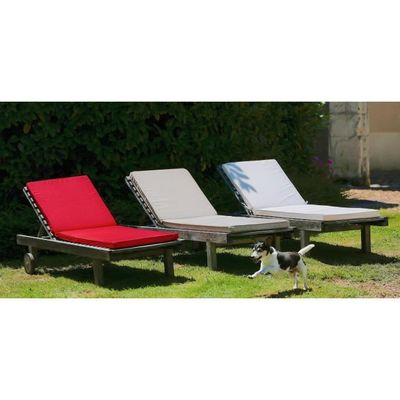 Coussin Cha Longue Bain De Soleil Anti-dérapant Transat Ponçage Jardin
