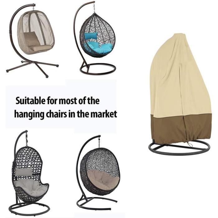 Jardin Rotin Osier Fauteuil Suspendu Imperméable Housse Meuble Housse ...