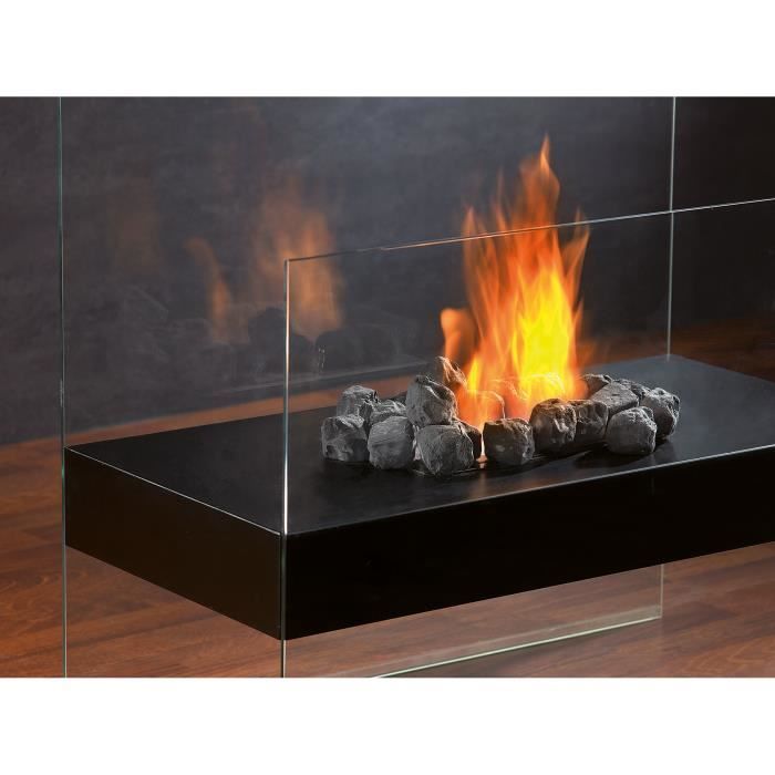 20 pierres décoratives pour cheminée au bioéthanol - Noir - Cdiscount  Bricolage