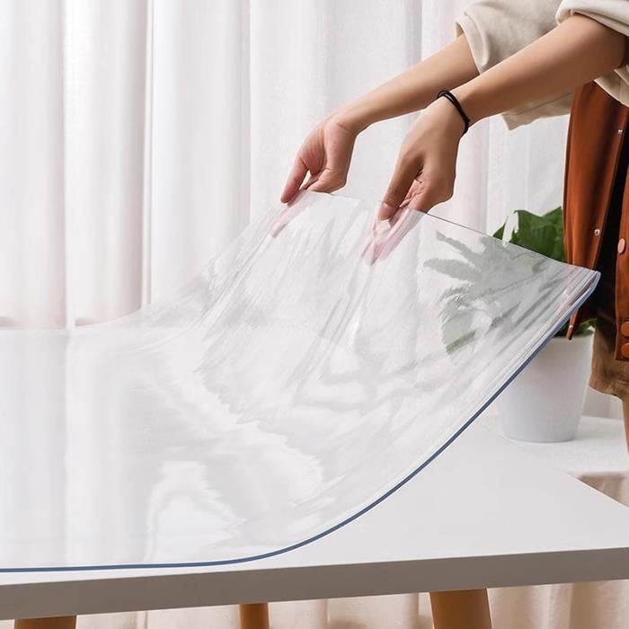 Film De Protection Transparent Pour Table ANRO - 2mm D'épaisseur, 95cm De Large, PVC Souple