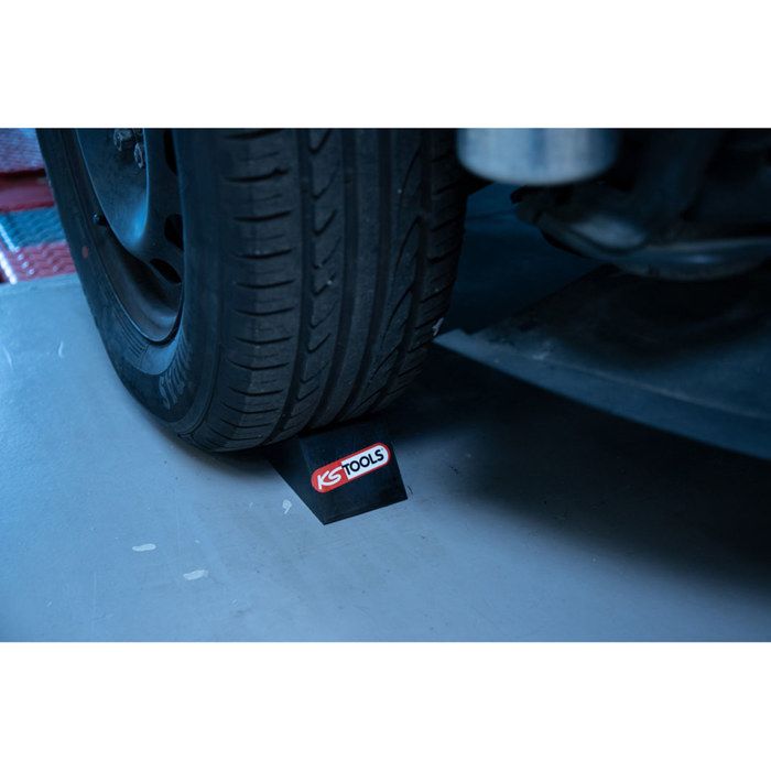 2 Cales Pour Roues De Voiture | Bloc Antidérapant En Plastique ABS | Stabilise Véhicule En Pente Ou Lors De La Réparation | Taille 15,5x9x9,8cm - 7