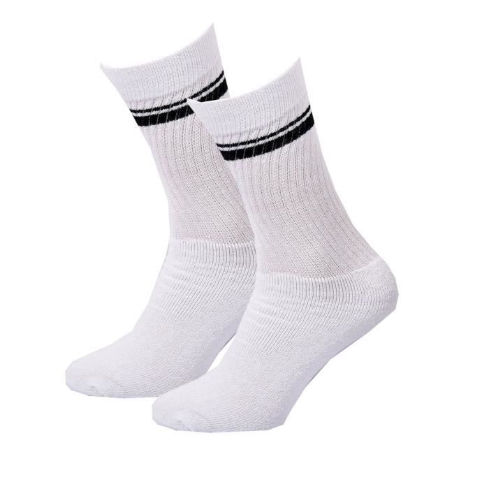 Chaussettes Homme TWINDAY SPORT Pack de 10 Paires CREW Blanches 44056