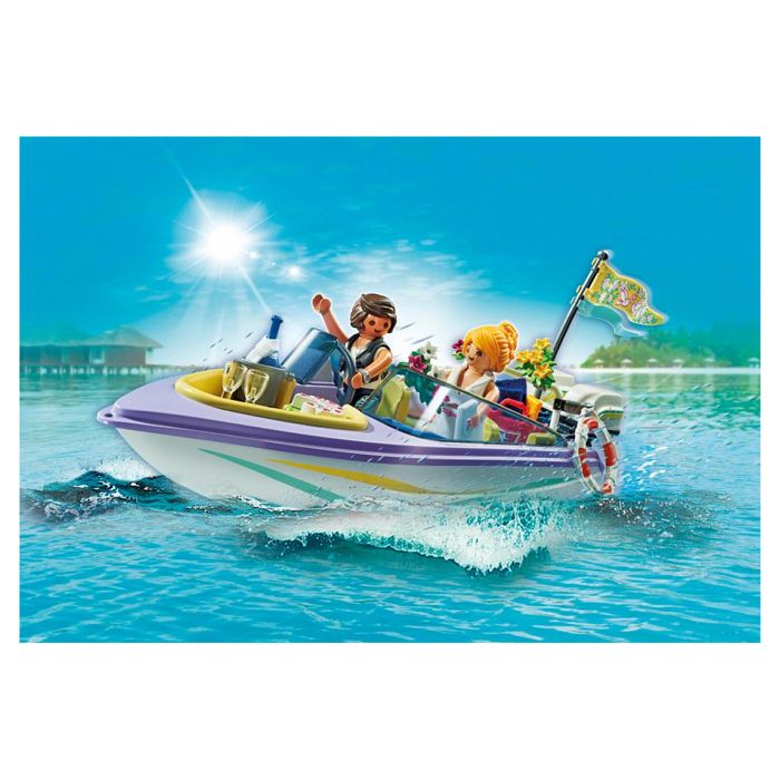 PLAYMOBIL City Life 71366 Lot promotionnel lune de miel, excursion romantique avec le bateau à moteur, lune de miel commune après le mariage de rêve, jouet pour enfants à partir de 4 PLAYMOBIL City Life 71366 Lot promotionnel lune de miel, excursion romantique avec le bateau à moteur, lune de miel commune après le mariage de rêve, jouet pour enfants à partir de 4