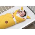 Gigoteuse d'emmaillotage bébé couverture, Nid Réversible universelle pour Garçon et Fille poussette Safari–Gaufre Toffee-3