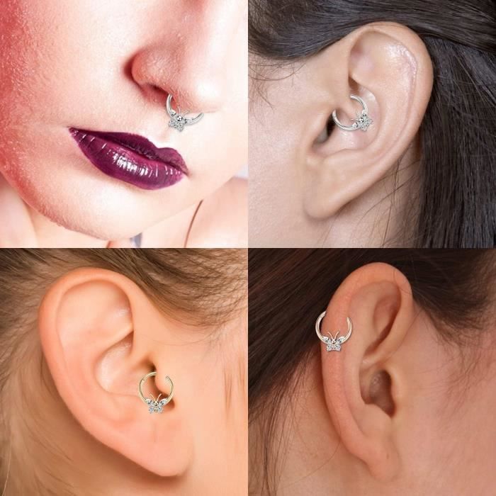 Anneaux De Nez En Titane 20 G, 18 G, 16 G, Anneaux De Nez à