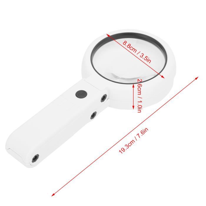 Loupe de LED pliante à fort grossissement FDIT 8 lumières — free download