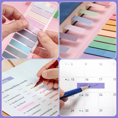 VEGCOO 720 Feuilles Notes Autocollantes, Morandi Adhésives Marques Page, Sticky Notes, Notes