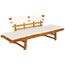 Banc De Jardin Terrasse Contemporain Banquette De Jardin Exterieure Avec Coussins 2 En 1 190 Cm Bois Solide D Acacia Achat Vente Banc D Exterieur Banc De Jardin Terrasse Cdiscount