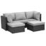 Salon De Jardin Resine Tressee Ibiza Premium Atlanta Noir
