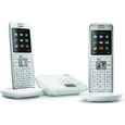 GIGASET Téléphone Fixe CL 660 A Duo Blanc-0