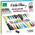 Jeu de Dames Backgammon Keith Haring - VILAC - Collector en bois - Mixte - 8 ans et plus-0