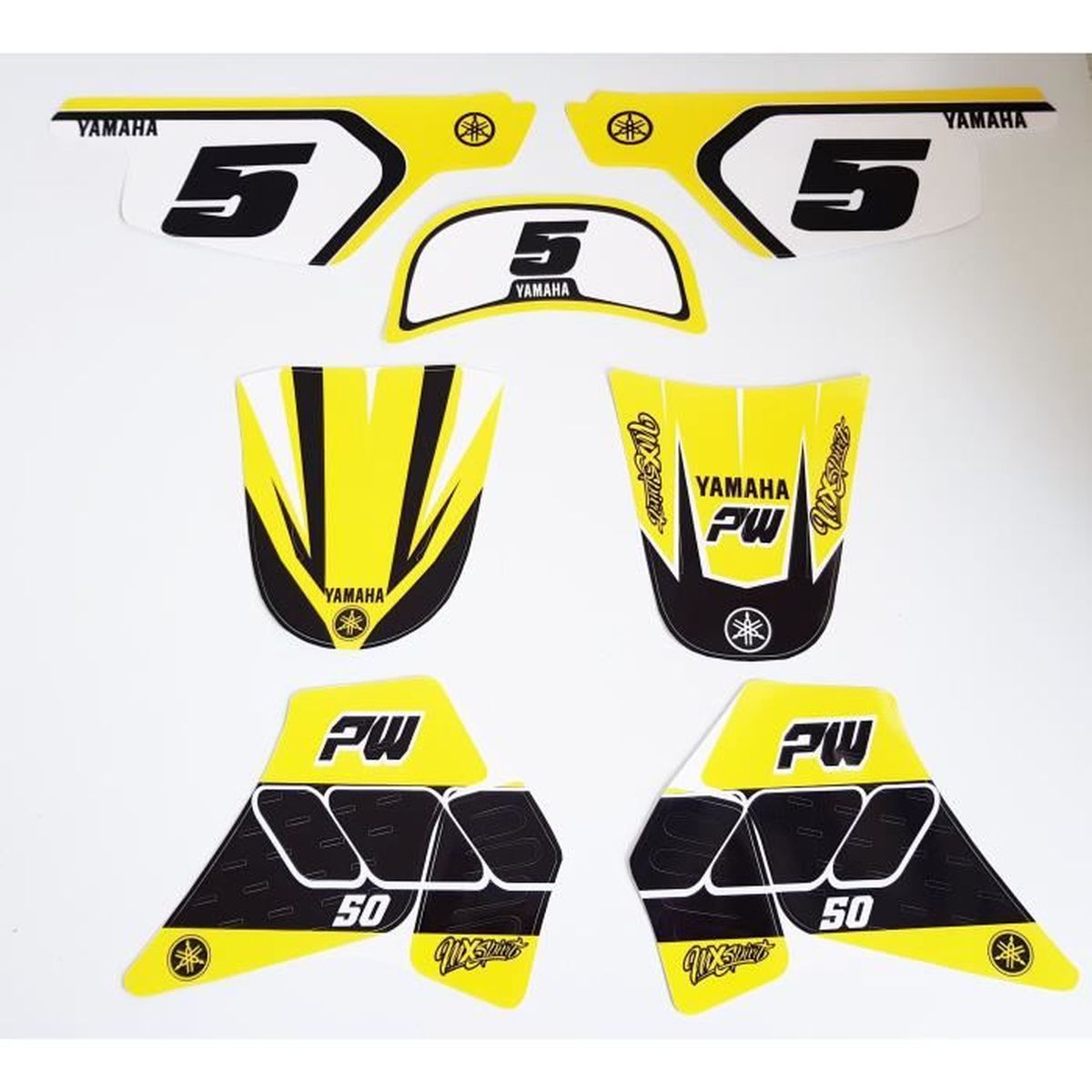 Kit Déco Autocollant LVN100 Pour Moto Cross PW50 PW 50 Pw50 Pw 50 Piwi 50PW 50pw Piwi Peewee Qualité Standard + 2 Stickers MXSPIRIT Offert