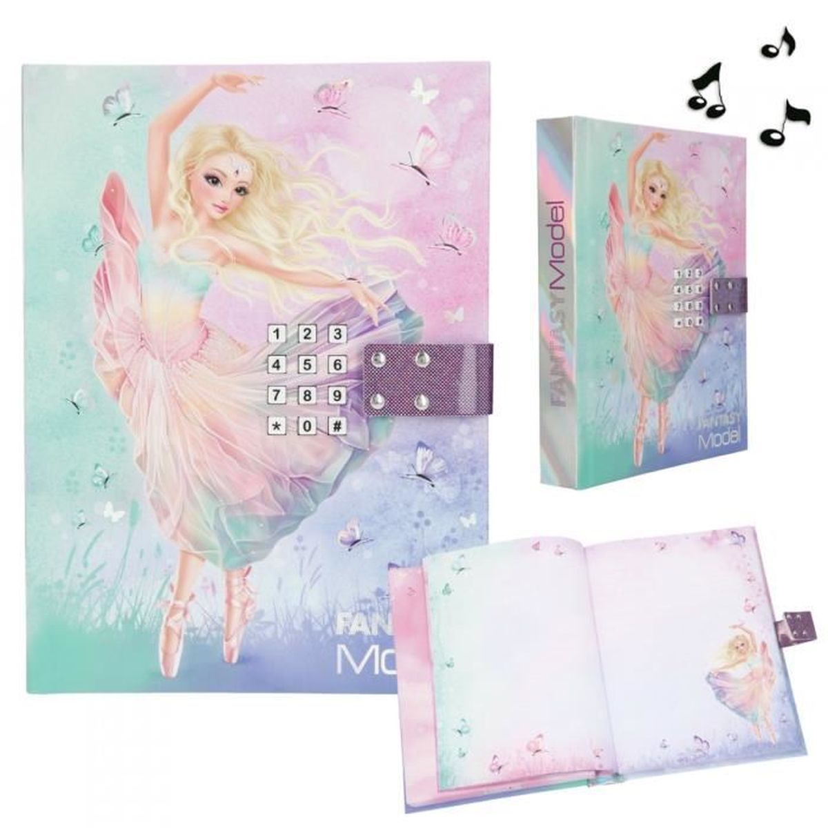 Top Model Journal Intime + Code Secret Journal intime musical avec code TOPModel Fantasy Ballet - Cdiscount  Beaux-Arts et Loisirs créatifs