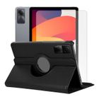Verre trempé + Coque rotatif en simili cuir pour Xiaomi Redmi Pad SE 11" 2023 - Noir - Visiodirect -