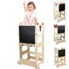 Tour d'apprentissage Bois - MIPAN - Observation pour enfants Helper- Avce Tableau Enfant - Anti-Bascule - Pour 2 à 6 ans -Style 3