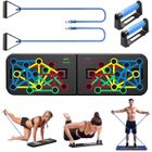 DUPHOY Push up Board Pliable, 23 en 1 Planche de Musculation, Planche a Pompe Musculation Multifonction avec Poignées, Planche Musculation