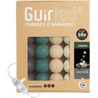 GUIRLED Guirlande lumineuse - Sauvage - LED USB - 16 boules - 1,6m - 3 intensités - Veilleuse bébé