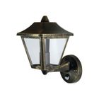 LEDVANCE ENDURA CLASSIC TRADITION UP SENSOR Applique Extérieure Alu E27 - Noir/Or