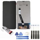 VISIODIRECT Ecran complet: Vitre tactile+ecran LCD compatible avec Xiaomi Redmi 9 6.53" M2004J19G, M2004J19C rose-bleu+Kit outils +Colle B7000