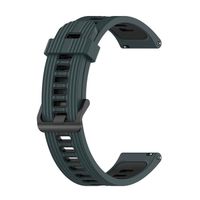 22MM Bracelet de montre en silicone, Accessoires pour Huawei Watch GT3 SE ( vert olive noir )