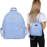 DISNEY Stitch Bleu, sac à dos en cuir, petit sac à dos 10x23x27 cm