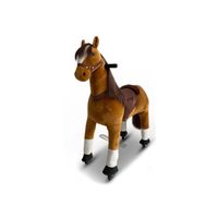 Cheval à Bascule MY PONY Horse Marron MP2040-M, Taille moyenne, Capacité de chargement: 40 kg, 4 à 10 ans