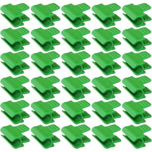 Lot De 50 Clips De Serre Haute Capacité + 30 Crochets En S - Attaches Plastique Solides Pour Plantes Et Rails De Serre