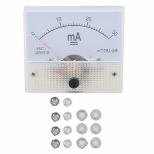 Amperemètre Analogique Voltmètre Panneau Manomètre Courant Rectangle 0-10 V