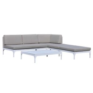 Salon De Jardin Canape D Angle Coussins Table Basse Eg52380