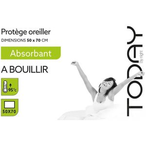 PROTEGE OREILLER Protège oreiller absorbant TODAY - 50x70 cm - A bouillir