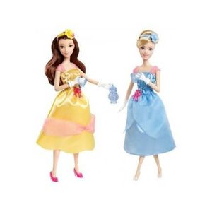 POUPÉE Coffret The Royal Cendrillon et Belle - Disney Princesse - Mattel - X9352