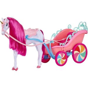 POUPÉE MGA DREAM ELLA CANDY CALÈCHE & LICORNE - LICORNE BLANCHE NACRÉE AVEC 1