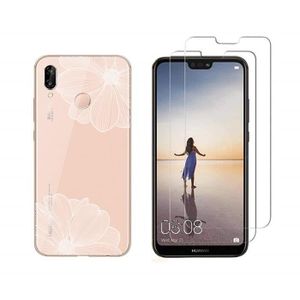 Coque Antichoc Pour Huawei P20 LITE - Housse Etui Gel TPU Transparent Protection Silicone Souple Slim Leger Phonillico