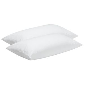 Oreillers 60x60 cm percale blanche mémoire de forme 750 gr (lot de 14