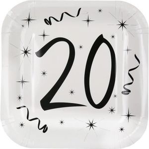 Deco Anniversaire Ans Noir Et Blanc Achat Vente Pas Cher