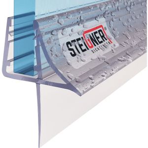 Bagnoxx 1x Joint de douche magnetique epaisseur en verre de 6mm Long de 200 cm Profil de douche en PVC transparente 200 
