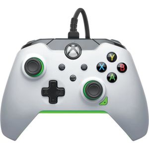 MANETTE JEUX VIDÉO Filaire Manette Neon Blanc Pour Xbox Series X|S, G