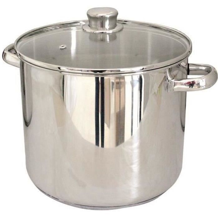 Marmite induction avec couvercle 40 cm 50 litres inox