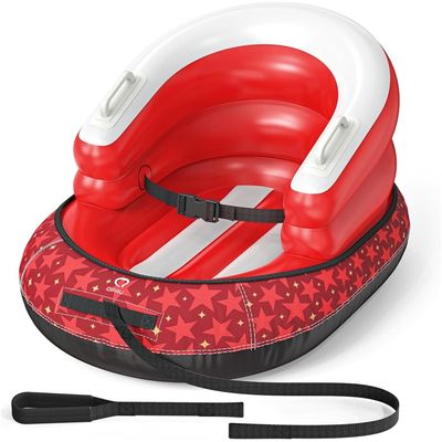 Luge Gonflable Pour Bébé Et Tout-petits - Boule De Neige Avec Housse, Sangle Et Protection 3 Côtés - Idéale Pour Ski Et Jeux D'hiver - 12