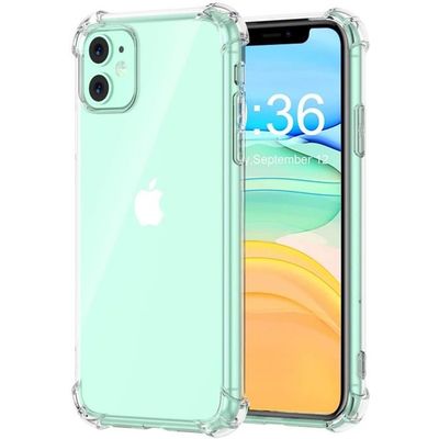 Coque iPhone 11, Etui de Protection Transparent Antichoc avec Quatre Coins Renforcés, Bumper Extrêmement Fin en TPU Souple 
