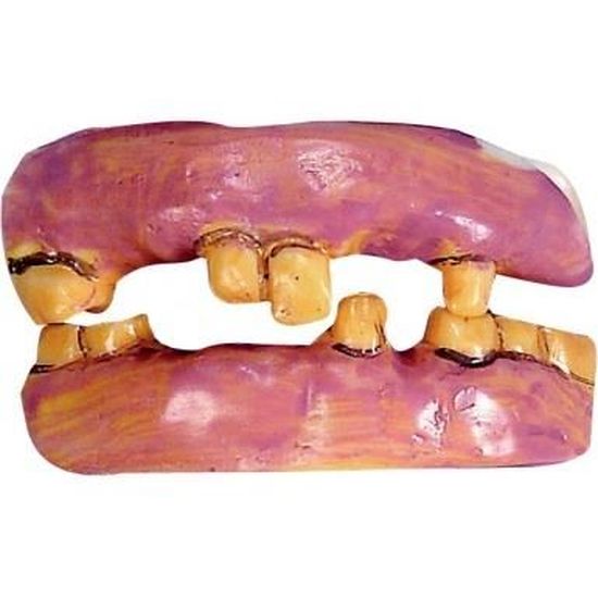 Dentier vieilles dents - Marque - Modèle - Genre Mixte - Matière souple - 2 parties indépendantes