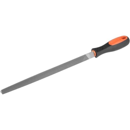 Lime Acier Plate 28.5cm - Outil Affûtage Couteaux, Ciseaux, Scies - Poignée Ergonomique Antidérapante