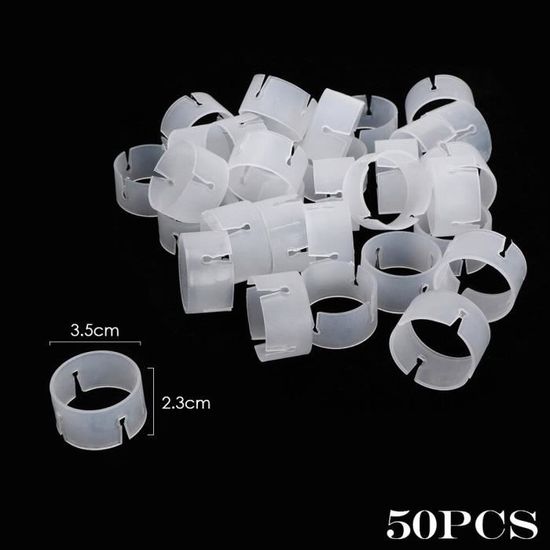 60 Clips Pour Arche De Ballons - Blanc 6x6 Cm - Réutilisables Et Faciles à Fixer