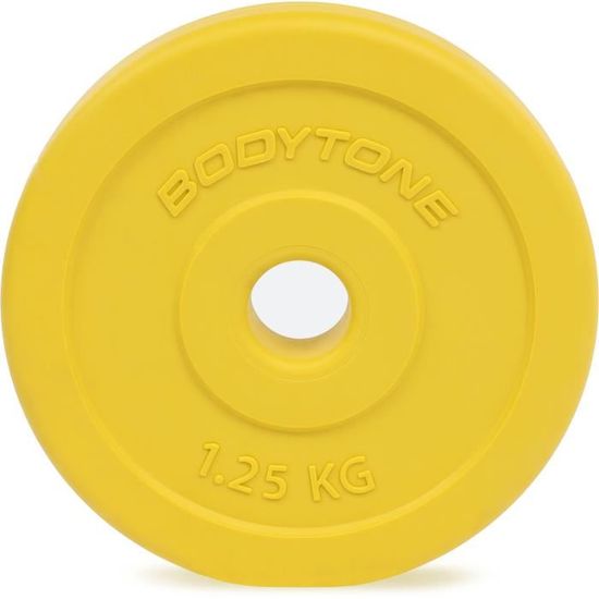 Disque De Poids 1,25 Kg Pour Barre 28 Mm - PVC Bleu - 18 Cm Diamètre - Pour Fitness Et Musculation