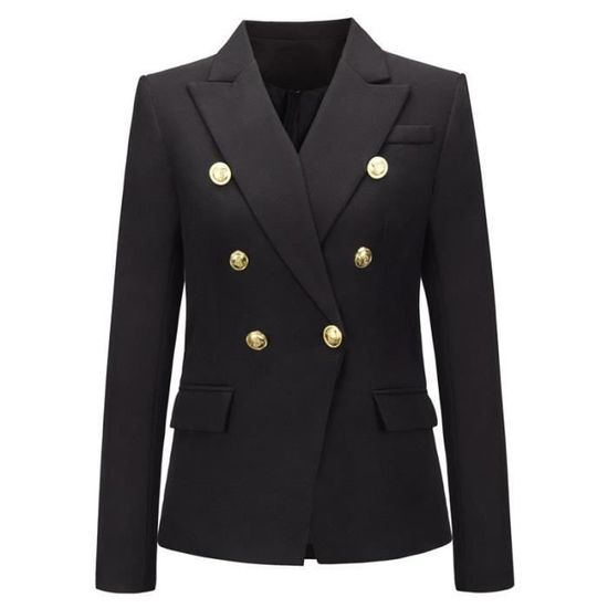 Blazer Femme CABI Charbon Noir - Taille S, Boutons Noirs, Coupe Longue - Occasion En Excellent état