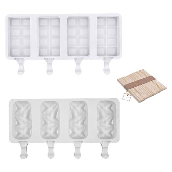 Moule à Glace Silicone 12 Ssquimaux Avec Bâtonnets - Moules à Glace Et Sorbet Professionnels