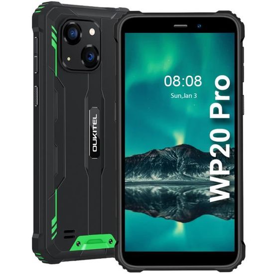 Smartphone OUKITEL WP20 Pro 64Go ROM Android 12 Écran 5.93 Pouces ...
