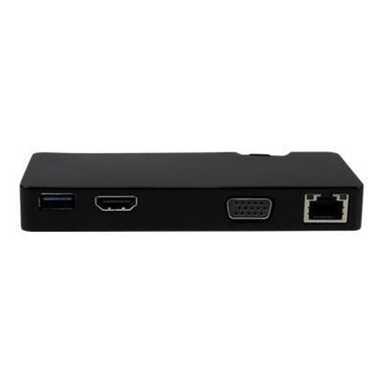 STARTECH.COM Mini station d’accueil USB 3.0 universelle - Pour ordinateur portable avec HDMI ou VGA, GbE, USB 3.0